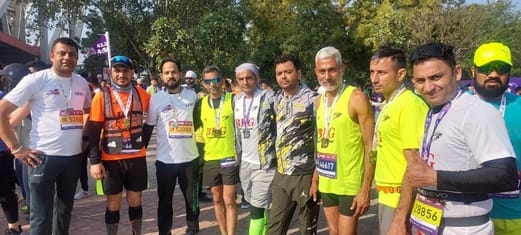 BRG runners ran in the Border Marathon organized by BSF