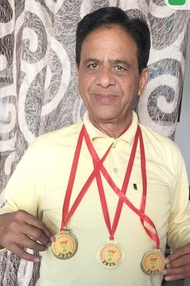 Three gold medalist Jaipal Dahiya welcomed