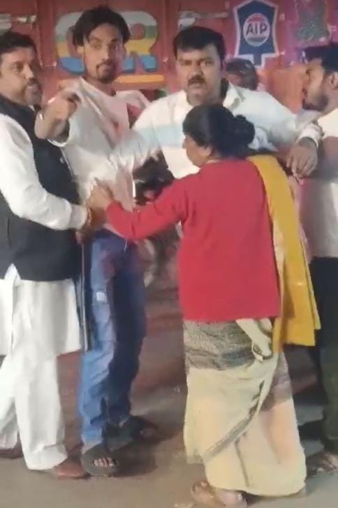 BJP leader beats shopkeeper with sticks waves sword and threatens to kill him police investigating
