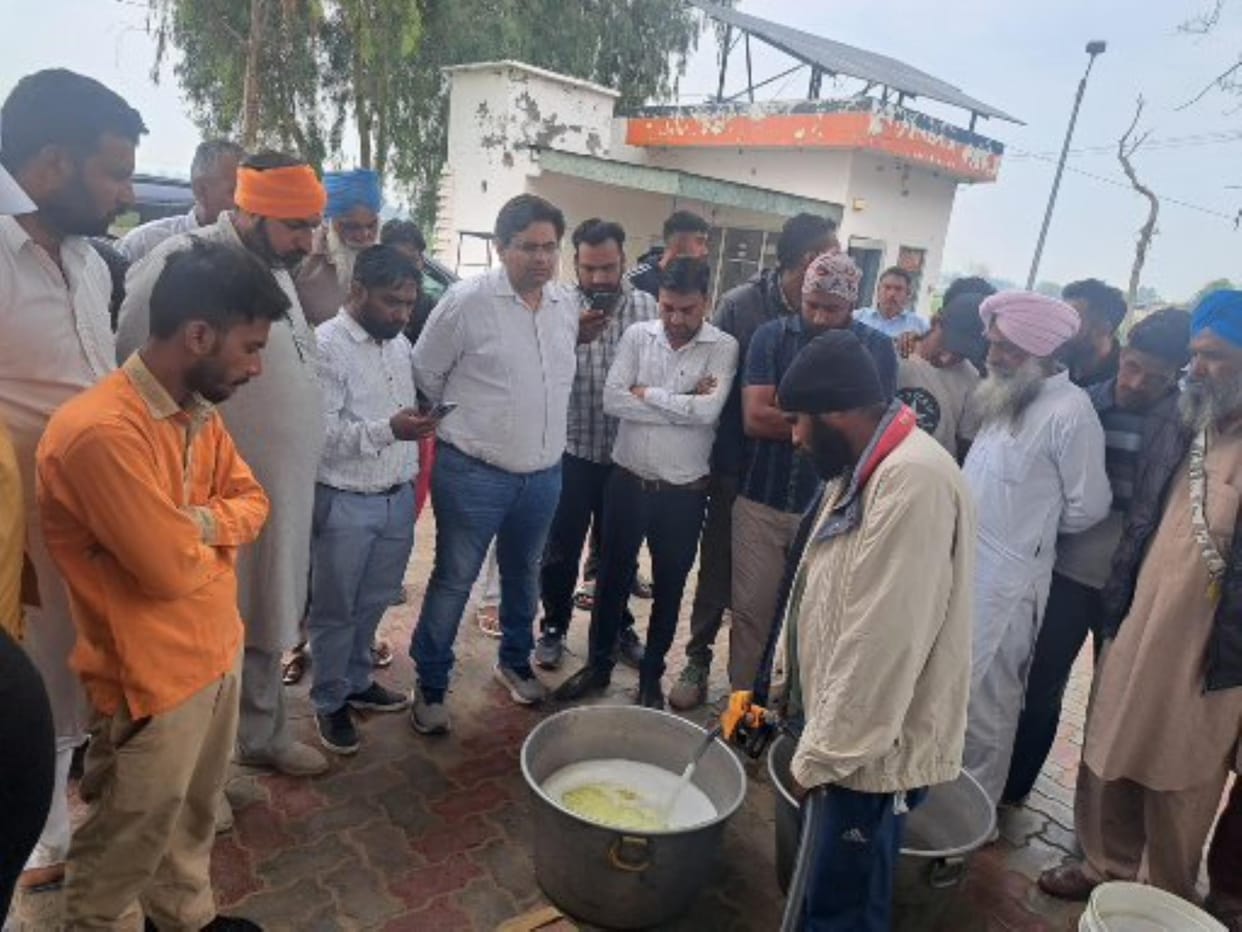 Farmers opened the seal of the petrol pump, got samples done again, then sealed it again.