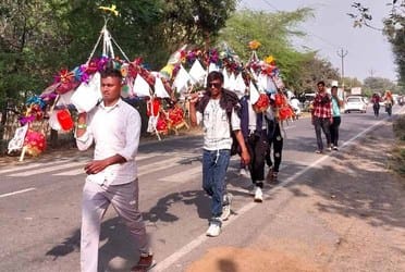 Roads echoed with the cheers of Bam Bhole, devotees returning with Kanwad
