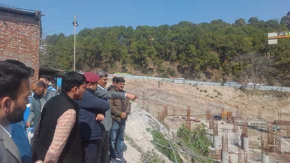 Minister Vikramaditya took stock of the projects under construction