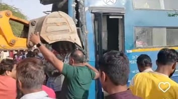 Sirohi One person died and another was seriously injured in head-on collision between a travel bus and car