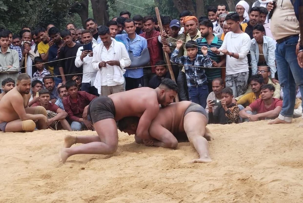 Muskaan defeated Shivani in the wrestling match