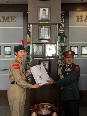 Exchange program ... Sonipat's NCC cadet Meenal representing India in Nepal