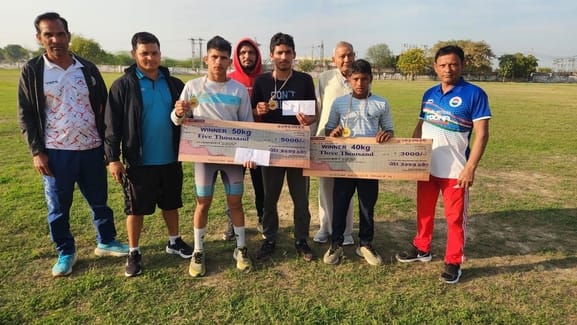 Sonipat wrestlers who returned after winning medals in the wrestling competition were welcomed