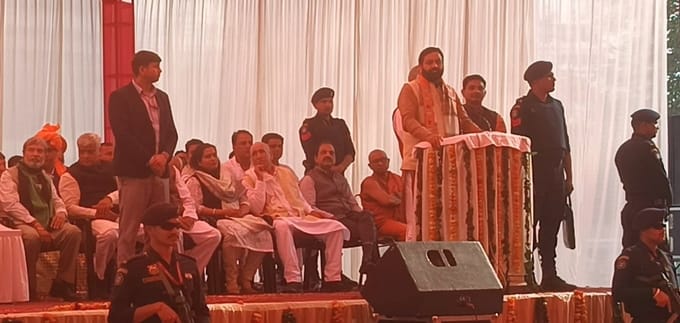 The public has created a mood to form a triple engine government: Chief Minister