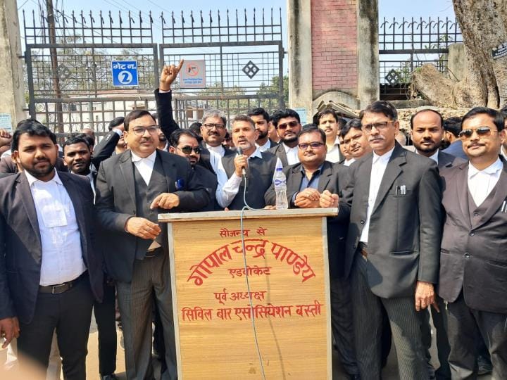 Advocates were on pen down strike.. marched till Collectorate