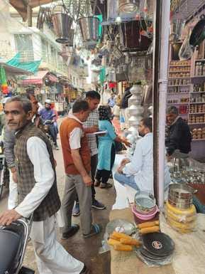 Challan of Rs 3000 issued to 14 shopkeepers