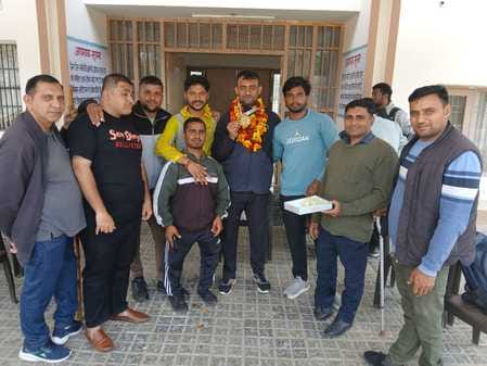 Deepak won the gold medal in shot put at the National Para Games held in Chennai