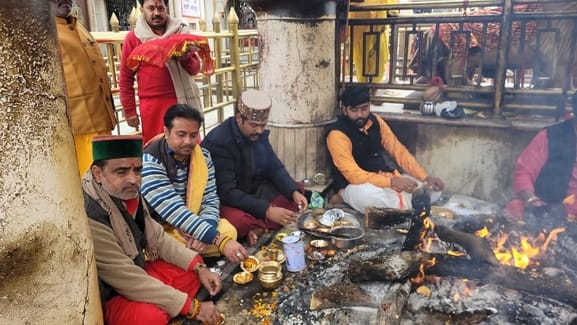 Shivratri festival concluded in Shri Nayana Devi, devotees performed Purnahuti