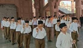 Sangh volunteers played Ghosh on Mahashivratri
