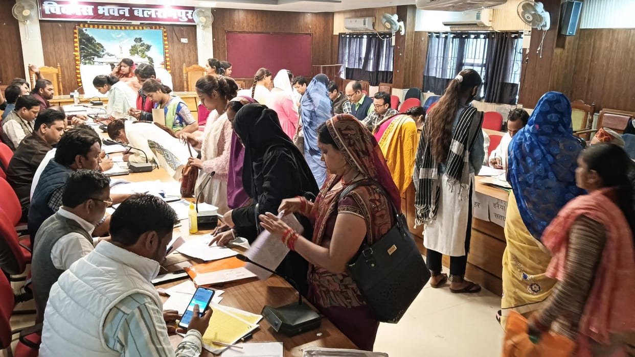 Verification of records of candidates of five blocks