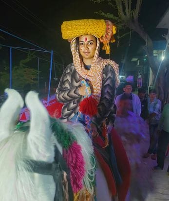 Daughter taken out on mare in village Buchawas