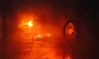 Fire in shop caused by short circuit in ground floor of three-storey house in Nehru Nagar