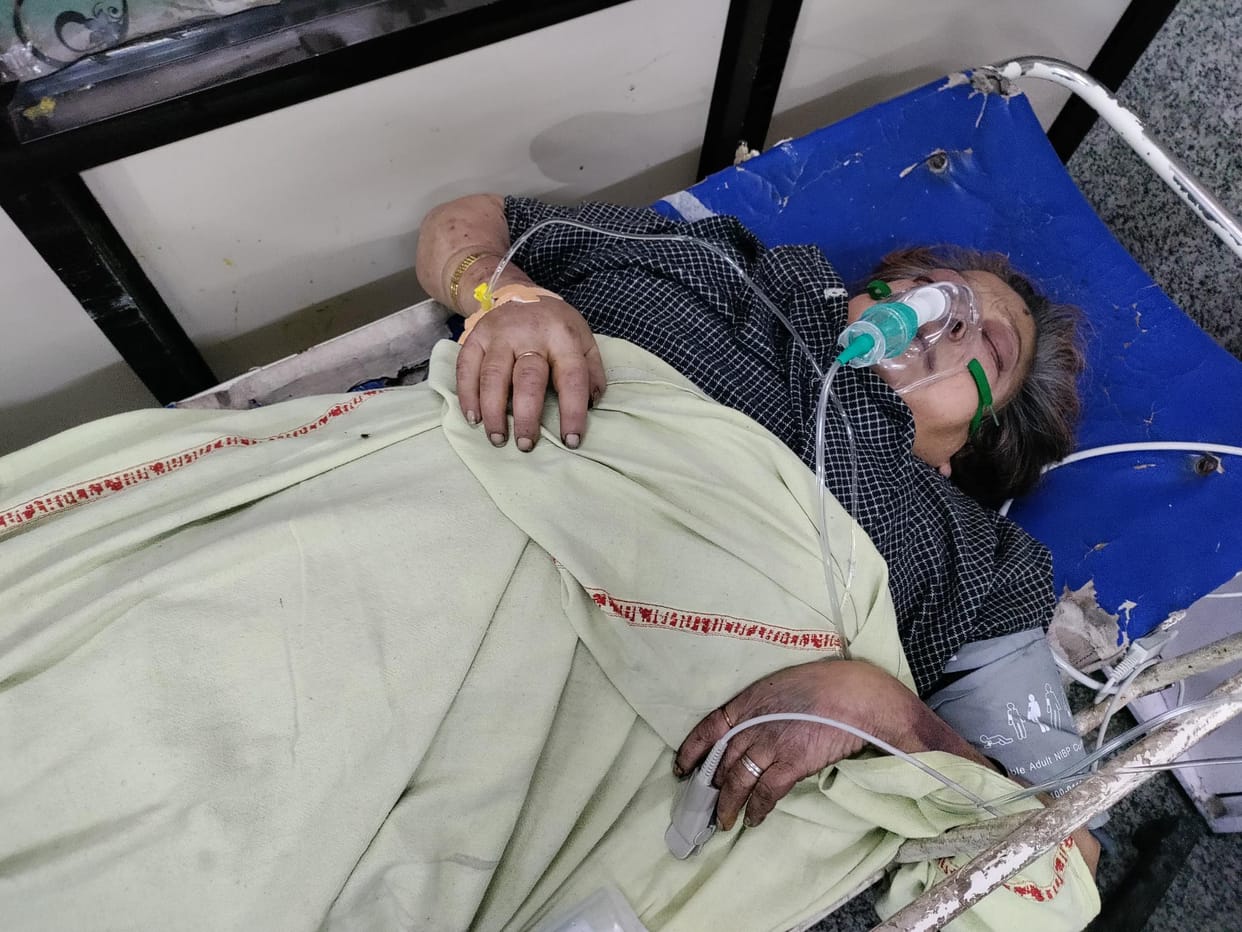 Husband runs away with son after getting wife admitted