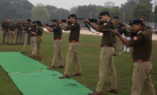 SSP saluted the parade and practiced riot control