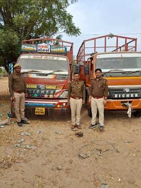 Karda police took action under Operation Bhaukaal in Jalore poppy husk and truck seized