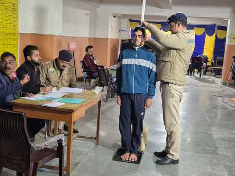 61 male candidates failed in height measurement and document verification