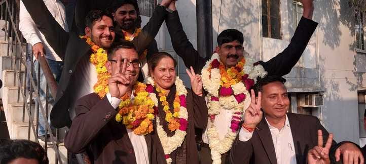 Bar elections... Vishwamitra elected president and Manoj elected secretary