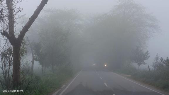 The weather took a turn, there was fog in the morning, visibility was 5 meters.