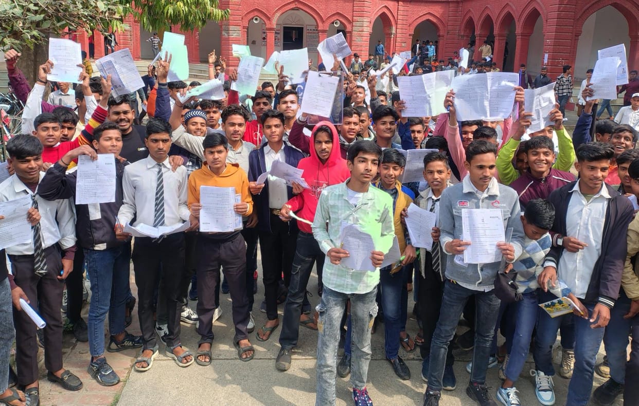 Solving simple maths questions brought smiles on the faces of students