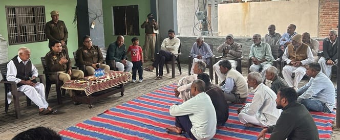 DSP Kosli listened to the problems of villagers in village Ushmapur and Mastapur.