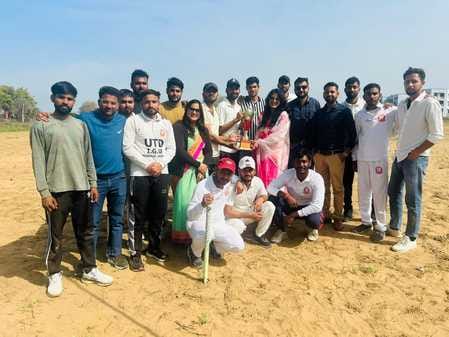 Johnny was the man of the match in the final match of the cricket tournament.