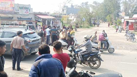 Road accident at Jejo turn in Haroli, two people seriously injured