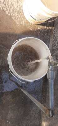 Muddy water has been flowing in many wards of the city since two days.