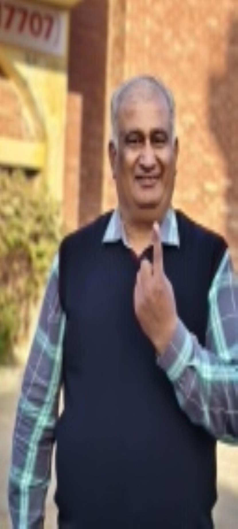 Naresh Kumar Grover has been setting the example of becoming the first voter for 30 years.