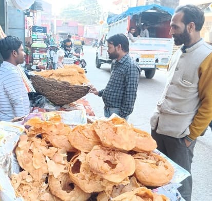 The market is decorated for the holy Ramadan, the first fast is today