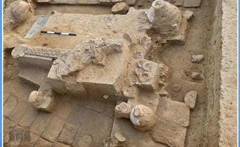 Antiquities such as plates and artworks from the Copper Age were found