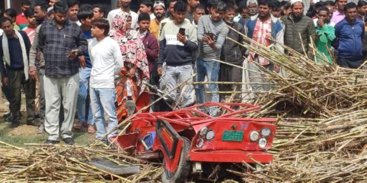 Truck overturns on e rickshaw, uncle and nephew die