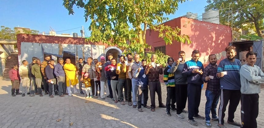 Glimpses of voting in Ambala Sadar