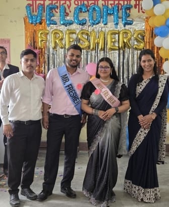 Richa was elected Miss and Sumit was elected Mr. Fresher.