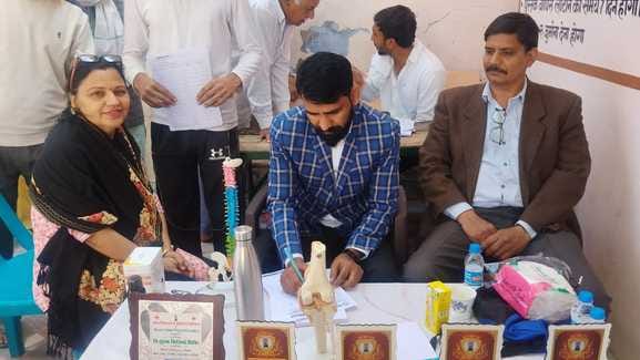 150 patients were treated and examined in the camp