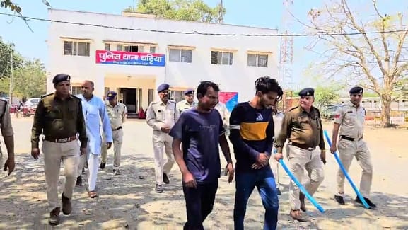 Ghattia police took out a procession of cattle killers, accused said- Cow is our mother, police is our father