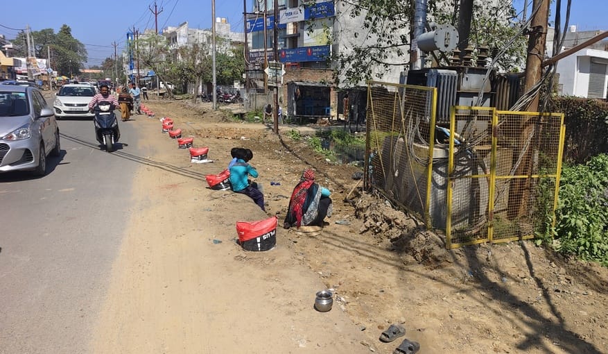 Permanent encroachment not removed, work on four lane road started