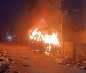 Fire breaks out in government ambulance parked outside Lalkurti police station