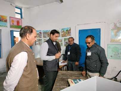 Election officer inspected the center