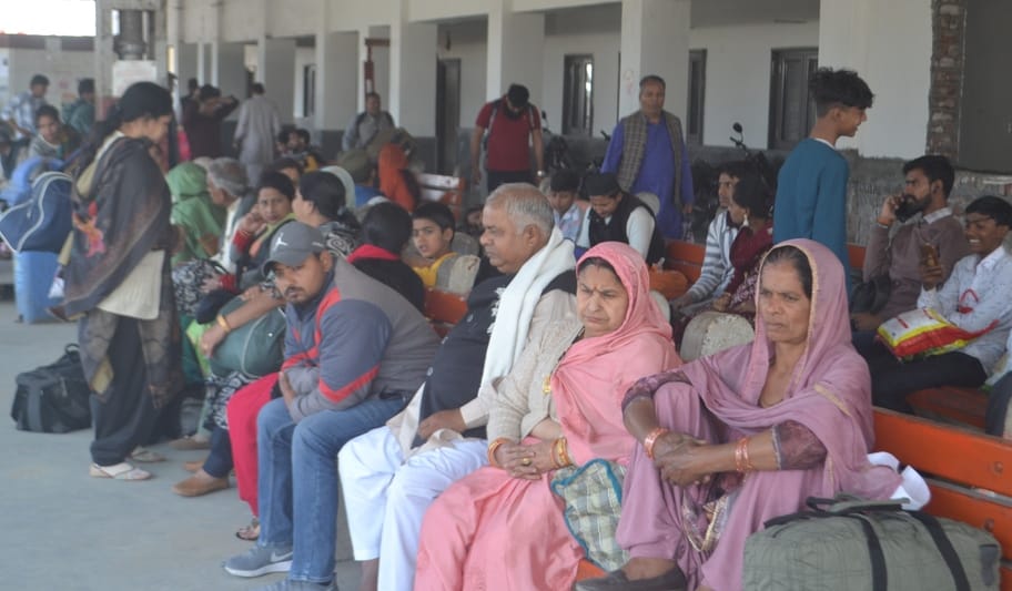 Passengers remained troubled at the station due to train delays