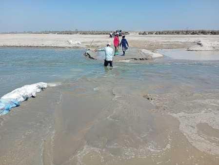 Sharda's water level increased, traffic came to a halt due to waterlogging on the road