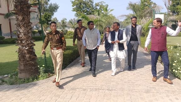 DC and SP conducted surprise inspection of examination centers