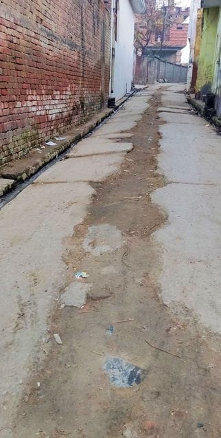 At some places the connection work is incomplete and at other places water is not available