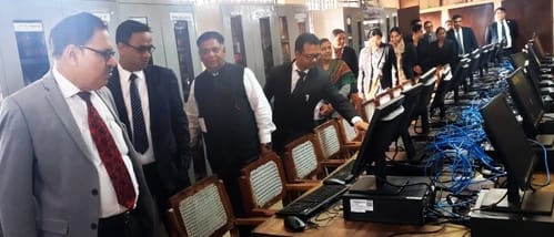 District Judge inaugurated the newly constructed computer training room