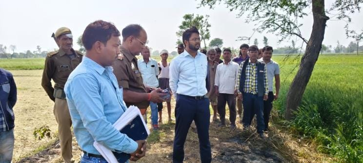 Remains of cattle found in the field, tension in Jarwal Road