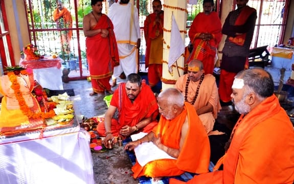 Rudra Mahayagya before the conclusion of Mumukshu Festival