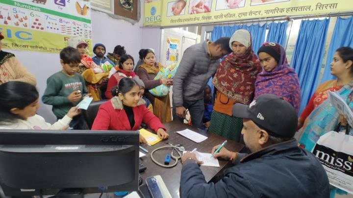 Viral and throat infections are increasing, 120 patients are reaching OPD of Civil Hospital daily for treatment.