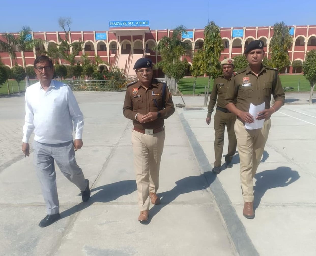 Deployment of additional police personnel at sensitive examination centers